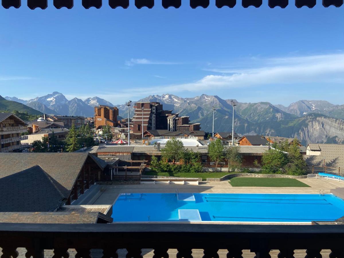 Superbe Studio Avec Vue Exceptionnelle Alpe d'Huez Eksteriør billede